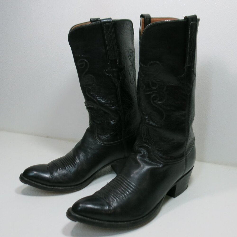 Lucchese Leather Cowboy Boots Western Footwear Men's Dress Shoes 9.5 E